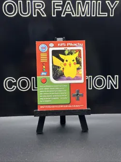 Pokemon #25 Pikachu (Topps Series 1 TV2) Holo Foil Blue Logo - Image 5