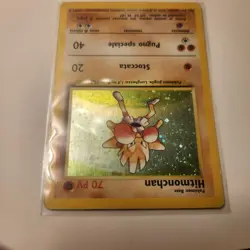 Pokemon Base Set Italian Hitmonchan Holo Rare 7/102 Swirl 1999 Unlimited TCG - Image 5