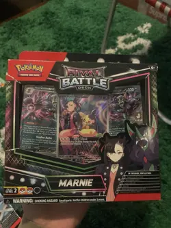 Lot Of 2 Pokemon TCG Rival Battle Deck Marnie Promo Box - Sealed Box Damaged - Image 3