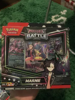 Lot Of 2 Pokemon TCG Rival Battle Deck Marnie Promo Box - Sealed Box Damaged - Image 5