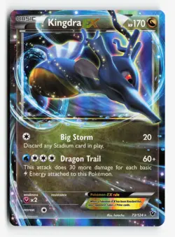 Kingdra EX 73/124 XY Fates Collide Pokemon TCG Ultra Rare Near Mint NM - Image 1
