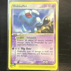Pokemon TCG Wobbuffet 26/100 EX Sandstorm Rare Regular English Basic 80 HP - Image 1