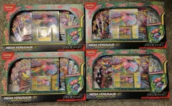 X4 Lot Pokemon TCG Mega Venusaur ex Premium Collection Box Sealed - Image 1