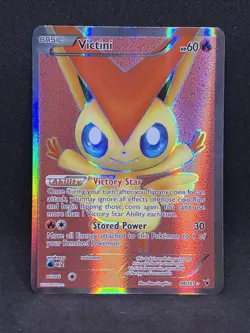Pokemon TCG Victini Noble Victories Full Art Ultra Rare Card 98/101 LP/EXC+ - Image 1