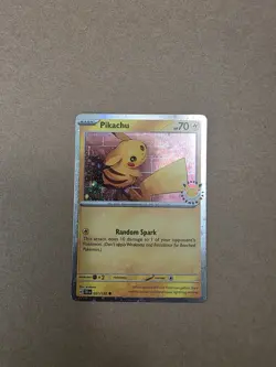 Pokemon - Cosmos Holo Pikachu 51/162 Pokemon Day 2026 Collection Card - Image 1