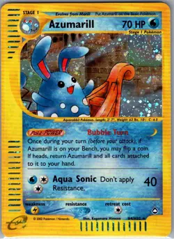 Azumarill (H4) H04/H32 Holo Aquapolis - Pokemon Card - NM - Image 1