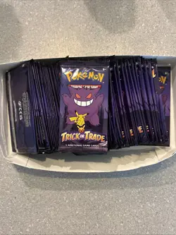 Pokemon Trading Cards Unopened Pack “Trick Or Trade” 3 Cards Pokemon Lot Of 76 - Image 1