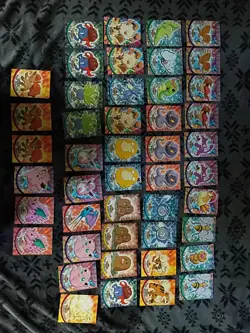 46 Cards 1999 Topps Pokemon the First Movie Lot 46 Blue Black Logo Set - Image 1