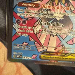 Mega Diancie ex 267/217 Ascended Heroes Evolution Rare Pokemon Full Art Card NM - Image 5