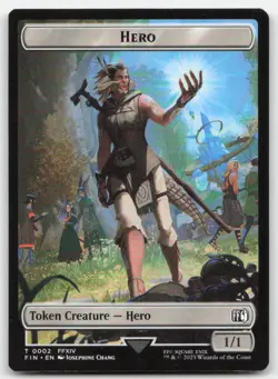 Hero // Knight Double-Sided Token 2-10 FIN Final Fantasy MTG Magic NM - Image 1