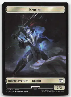 Hero // Knight Double-Sided Token 2-10 FIN Final Fantasy MTG Magic NM - Image 2