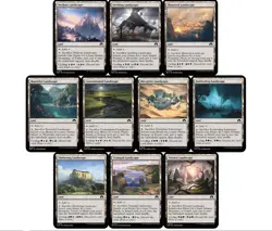 Landscape Lands MTG Tri Lands Full Set All 10 Untapped Fetch Magic Commander EDH - Image 1