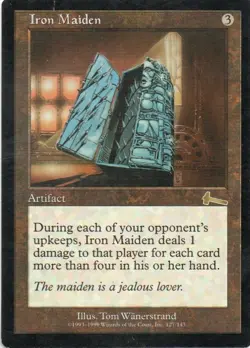 MTG: Urza's Legacy: Iron Maiden: Lightly Played Condition - Image 1