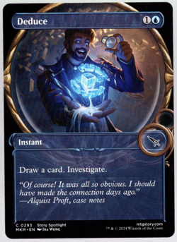 (x4) Deduce 0293 Playset Showcase Non Foil Common MKM MTG NM - Image 1