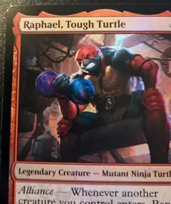 Raphael, Tough Turtle 0104 Foil Common Teenage Mutant Ninja Turtles MTG - Image 2