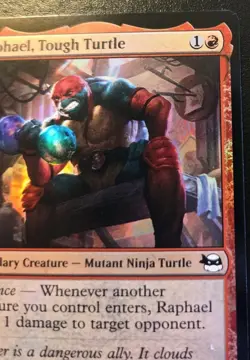 Raphael, Tough Turtle 0104 Foil Common Teenage Mutant Ninja Turtles MTG - Image 3