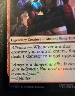 Raphael, Tough Turtle 0104 Foil Common Teenage Mutant Ninja Turtles MTG - Image 4