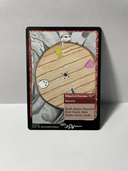 Hand Painted Wheel Of Fortune/Naktamun Lorespinner Mtg Alter - Image 1