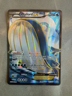 Pokemon Wailord EX Full Art Ultra Rare Holo Card XY Primal Clash 147/160 NM - Image 1