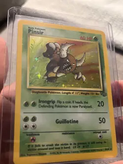 Pokemon TCG Pinsir Jungle 9/64 Holo Rare 1999 60 HP English - Image 3