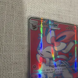 Pokemon Sylveon GX Full Art Holo Ultra Rare 140/145 SM Guardians Rising 2017 - Image 5