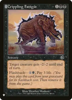 Crippling Fatigue - The List Light Play, English Magic the Gathering MTG The Lis - Image 1