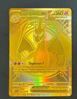 Mega Charizard Y EX 294/217 Gold Hyper Rare, Ascended Heroes, Pokemon TCG 🔥 - Image 4