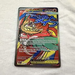 Pokemon TCG Mega Hawlucha EX Secret Rare Full Art Holo 250 HP 268/217 English - Image 1