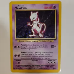 Pokemon TCG Mewtwo Base Set 10/102 Holo Base Set - Image 1