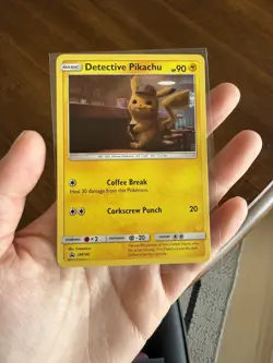Detective Pikachu promo Pokemon trading Card SM190 Holo LP NM Bulbasaur psyduck - Image 5