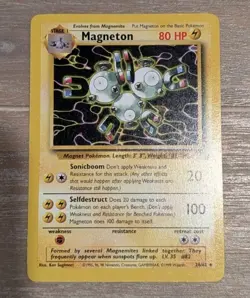 Magneton 26/62 Fossil Pokemon RARE Non Holo 1999 NM/LP - Image 1