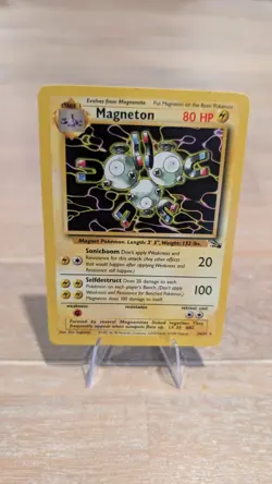 Magneton 26/62 Fossil Pokemon RARE Non Holo 1999 NM/LP - Image 2
