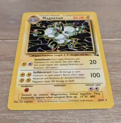 Magneton 26/62 Fossil Pokemon RARE Non Holo 1999 NM/LP - Image 4