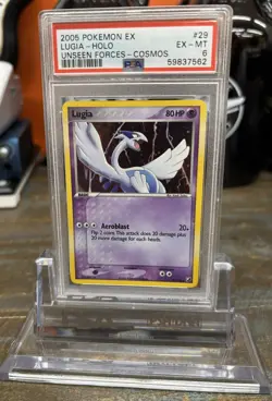 2005 Pokemon Ex Unseen Forces 29 Lugia PSA 6 - Image 1
