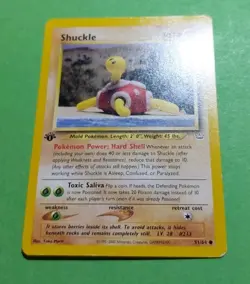 Shuckle 51/64 Neo Revelation Regular Pokemon, 1st Edition, LP - Image 2
