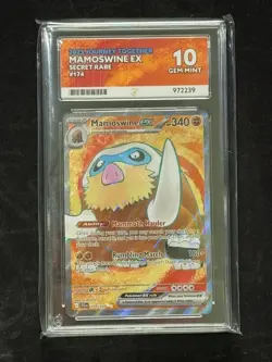 Pokemon Journey Together Mamoswine EX 174/159 - ACE 10 Perfect Subgrades - Image 1