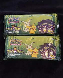 x2 Pokemon Trick or Trade Booster Bundle 120 Packs Sealed Pikachu Mimikyu - Image 1