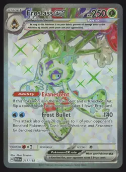 Pokemon Froslass ex 217/182 SV04: Paradox Rift Ultra Rare - Image 1