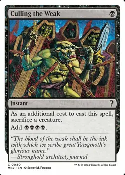 Culling the Weak Light Play, English Magic the Gathering MTG The List - Image 1
