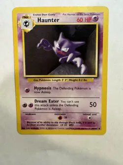 Pokemon Haunter Base Set 29/102 LP Pokemon Vintage - Image 1