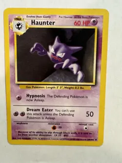 Pokemon Haunter Base Set 29/102 LP Pokemon Vintage - Image 2