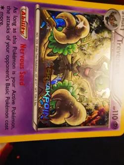 LP Pokemon (Prerelease) TREVENANT Card XY BLACK STAR PROMO XY94 Holo BREAKPoint - Image 4