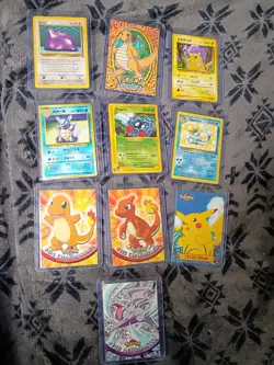 10 Card WOTC Topps Non-Holo Lot Nm Lp English Japanese Vintage Era Pokemon Cards - Image 1