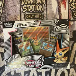Pokemon Scarlet & Violet Black Bolt White Flare Victini Promo Box Sealed - Image 1