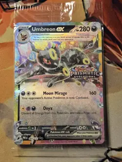 Pokemon Umbreon EX 060/131 Prismatic Evolutions Stamp Promo Sealed Mint! - Image 1