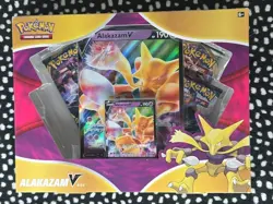 2021 Pokemon TCG: Alakazam V Box Sealed 4 Booster Packs Vivid Voltage Primal 820650807480 - Image 1