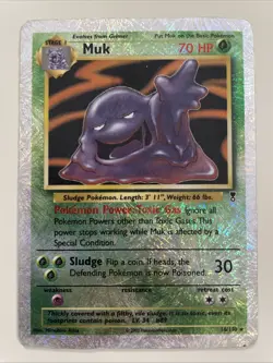Pokemon TCG Muk 16/110 Legendary Collection Reverse Holo Damaged/Laminated - Image 1