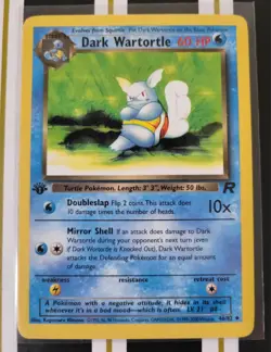 Pokemon Dark Wartortle 46/82 Team Rocket 1st Edition Uncommon 60 HP 2000 - Image 1