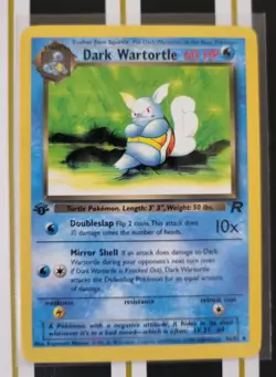 Pokemon Dark Wartortle 46/82 Team Rocket 1st Edition Uncommon 60 HP 2000 - Image 2