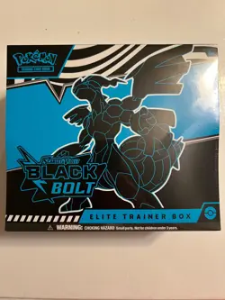 Pokemon TCG: scarlet and violet Black Bolt Factory Sealed Elite Trainer Box - Image 1